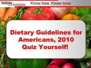2010 dietary guidelines