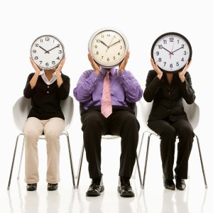 3 people clocks covering faces
