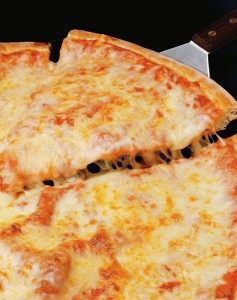 Holiday Eating and Stress - Cheese Pizza