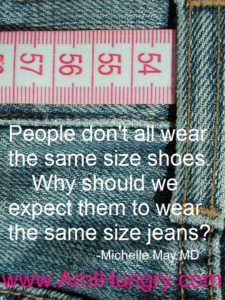Internalized weight stigma: We don't all wear the same size shoes. Why should we wear the same size jeans?