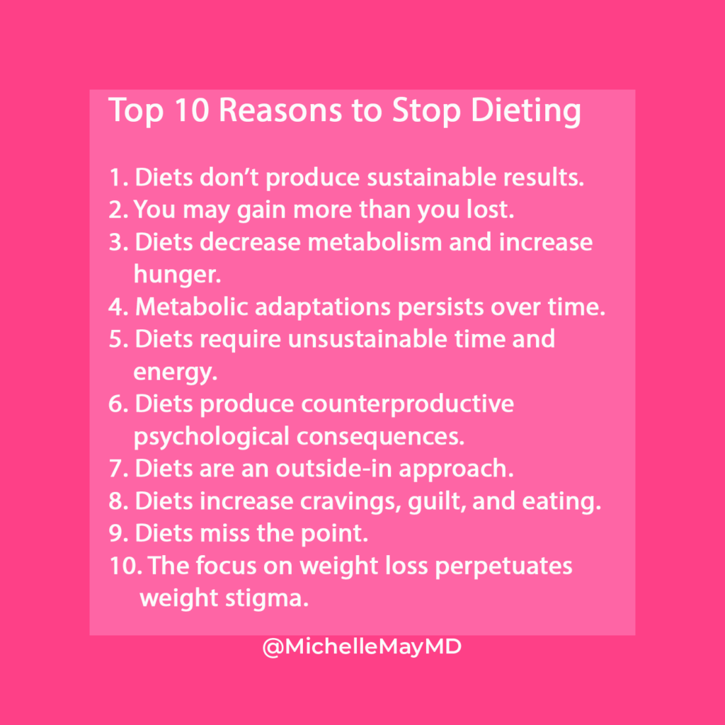 Top Ten Reasons to Stop Dieting - Am I Hungry?